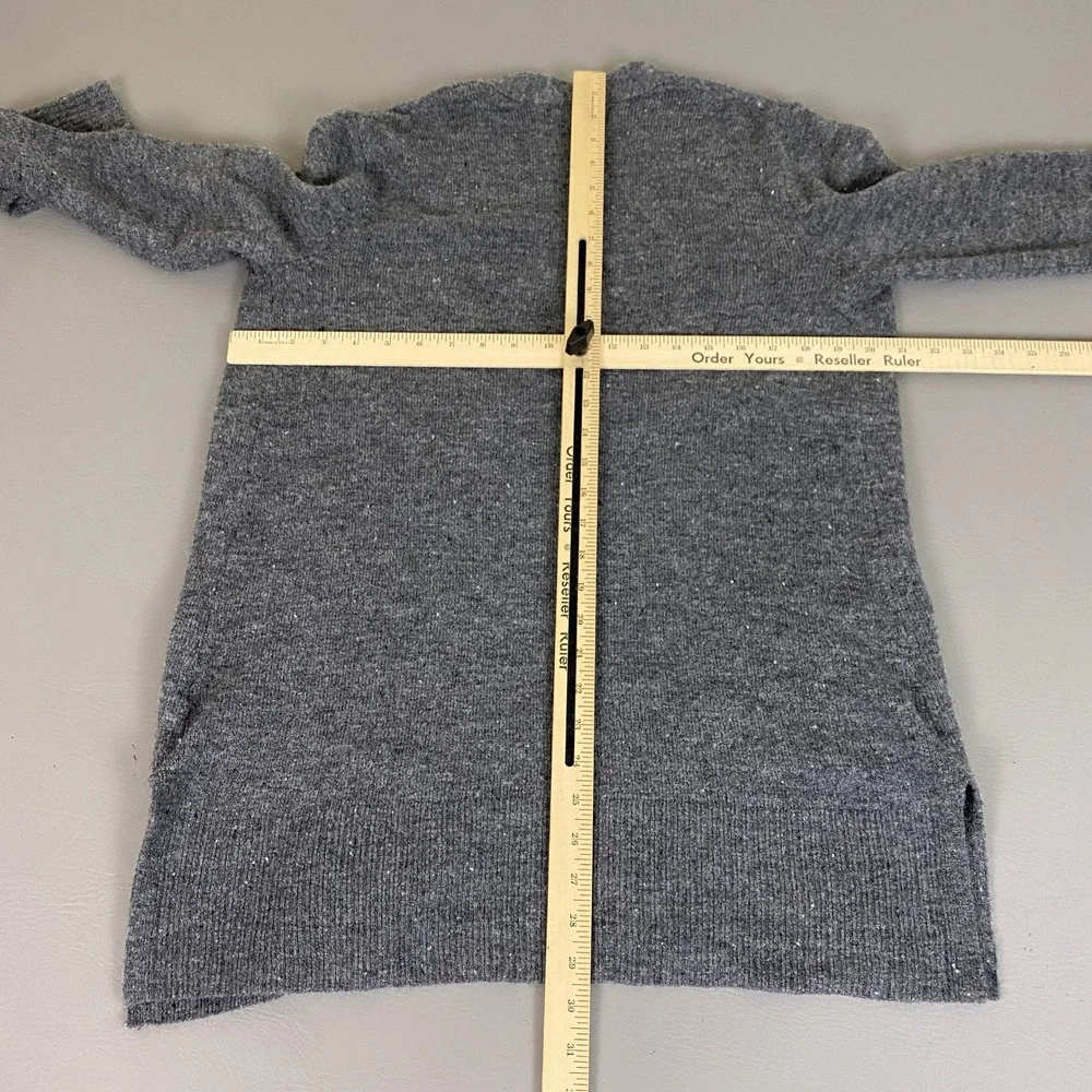 Old Navy Cardigan Sweater Women's‎ Size Small Gray Speckled Open Front Pockets